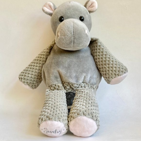 Scentsy Hippo Plush Stuffed Animal Retired 12" Toy Baby Nursery Decor - Picture 1 of 11